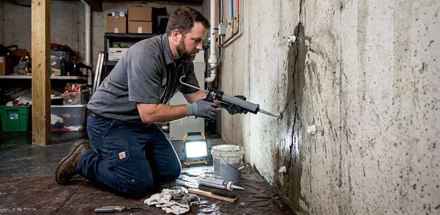 Basement Leak Repair From Inside in Coachella