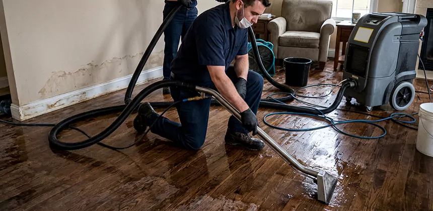 Hardwood Floor Water Extraction in Coachella